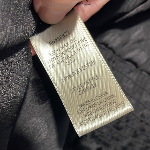 Max Studio Black Polka Dot Peplum Blouse - Picture 8 of 8